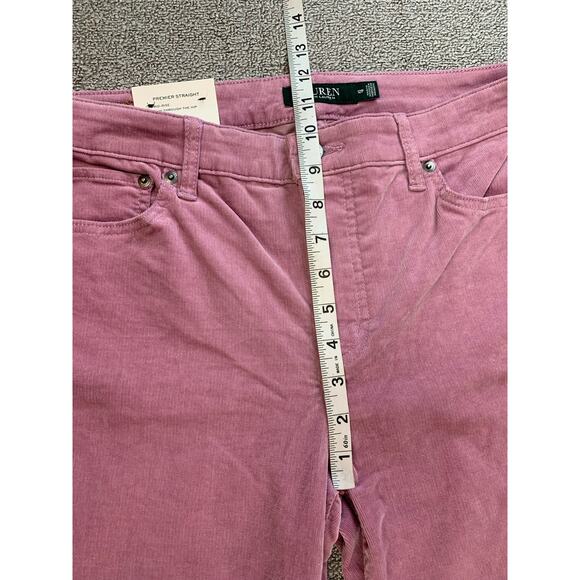 NWT Lauren Ralph Lauren Corduroy Pants Premier Straight Purple Size 12 Petite - Picture 7 of 9